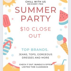 Summer  Close Out-$10 and under